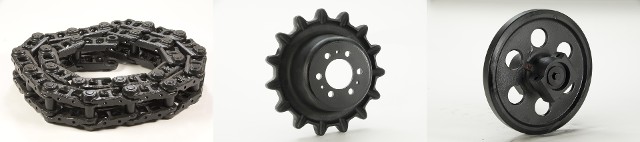chains, sprockets, idlers